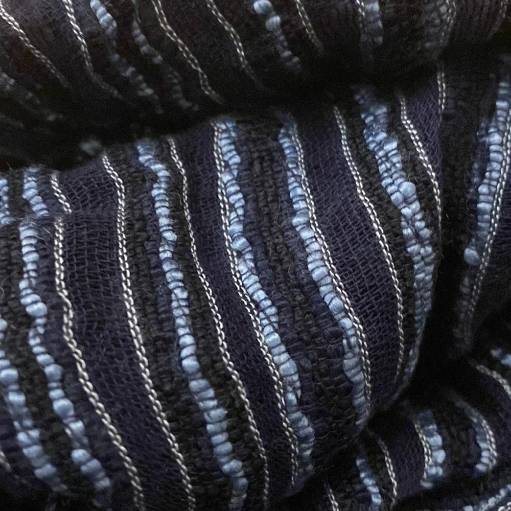 Ann Taylor Loft Blue Stripped Scarf